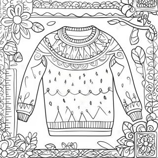 Cozy Knit Sweater Coloring Page 56213-44855