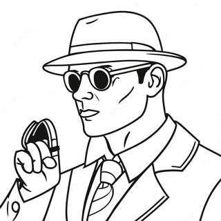 Spy Coloring Pages