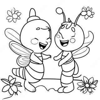 Maya The Bee With Friends Coloring Page 56244-44884