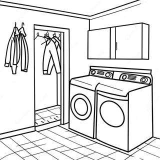 Laundry Room Coloring Page 56283-44919