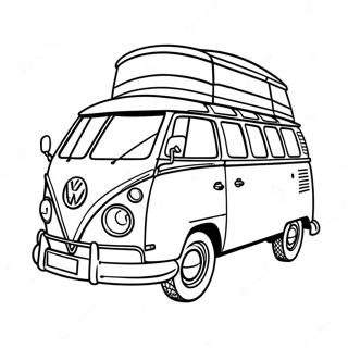 Volkswagen Van Coloring Pages