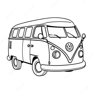 Volkswagen Van Classic Coloring Page 56293-44914