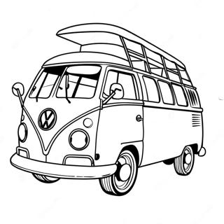 Volkswagen Van Classic Coloring Page 56293-44916