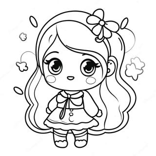 Cute Gacha Life Girl Coloring Page 562-450