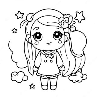 Cute Gacha Life Girl Coloring Page 562-452