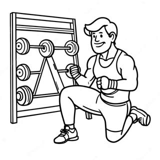 Workout Coloring Page For Kids 56303-44927