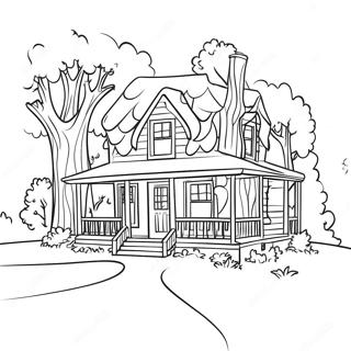 Charming Heartland Farmhouse Coloring Page 56314-44936