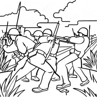 Vietnam War Soldiers In Combat Coloring Page 56323-44938