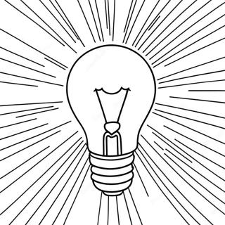 Glowing Light Bulb Coloring Page 56334-44954