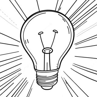 Glowing Light Bulb Coloring Page 56334-44955