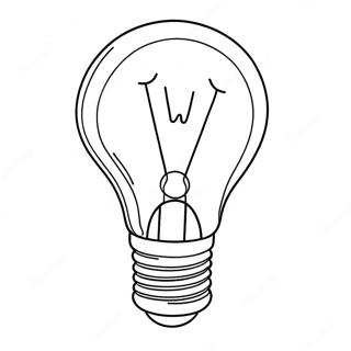 Glowing Light Bulb Coloring Page 56334-44956