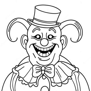 Creepy Art The Clown Coloring Page 56354-44968