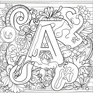 Alphabet Tracing Sheet Coloring Page 56363-44975