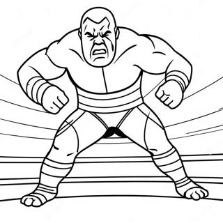 Aew Wrestler In Action Coloring Page 56404-45009