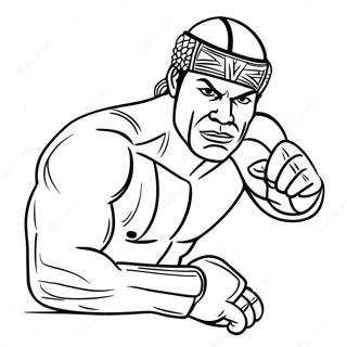 Aew Wrestler In Action Coloring Page 56404-45010