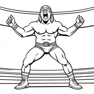 Aew Wrestler In Action Coloring Page 56404-45011