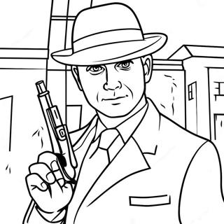 Secret Agent Spy Coloring Page 56414-45013