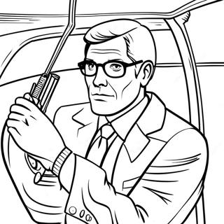 Secret Agent Spy Coloring Page 56414-45014