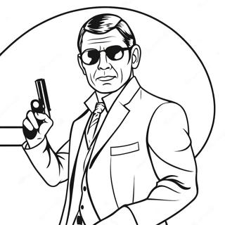 Secret Agent Spy Coloring Page 56414-45016