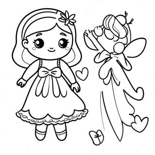 Fairy Paper Doll Coloring Page 56433-45031