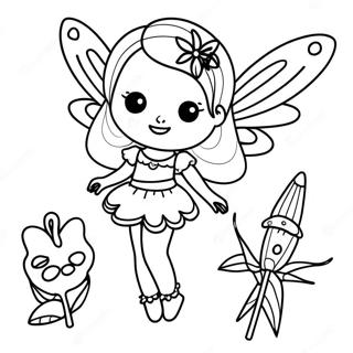 Fairy Paper Doll Coloring Page 56433-45032