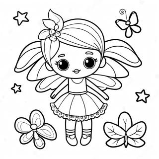 Whimsical Fairy Paper Doll Coloring Page 56434-45035