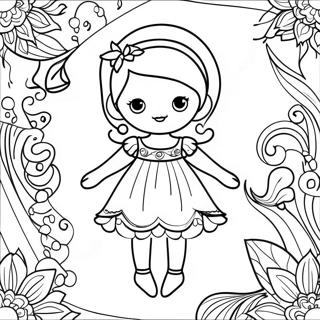 Whimsical Fairy Paper Doll Coloring Page 56434-45036