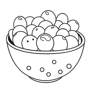 Colorful Skittles In A Bowl Coloring Page 56444-45038