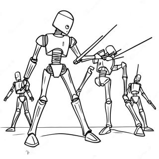 Battle Droid In Action Coloring Page 56454-45049