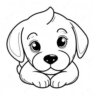 Cute Dog Face Coloring Page 56463-45057