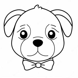 Cute Dog Face Coloring Page 56463-45058