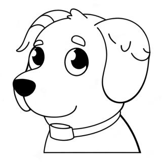 Cute Dog Face Coloring Page 56463-45060