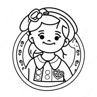 Brownie Girl Scout Logo Coloring Page 56473-45067