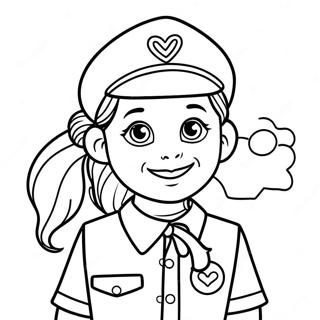 Brownie Girl Scout Coloring Pages