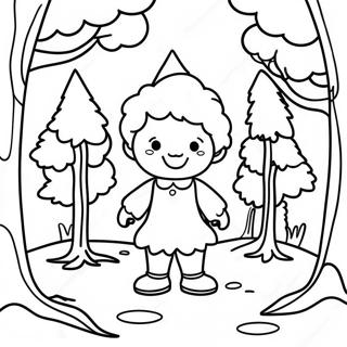 Happy Little Trees Coloring Page 56484-45074