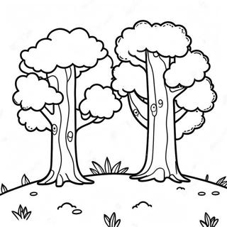 Happy Little Trees Coloring Page 56484-45075