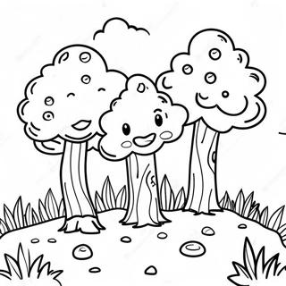 Happy Little Trees Coloring Page 56484-45076