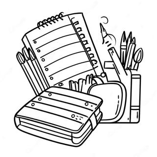 Planner Coloring Page For Kids 56493-45081