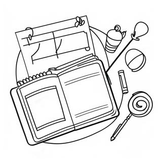 Planner Coloring Page For Kids 56493-45084