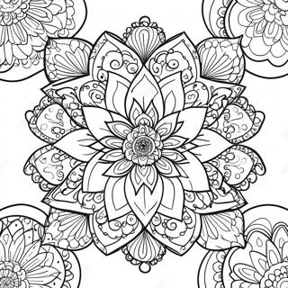 Lotus For Adults Coloring Pages