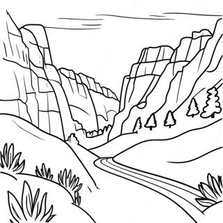 Beautiful Black Hills Coloring Page 56524-45106