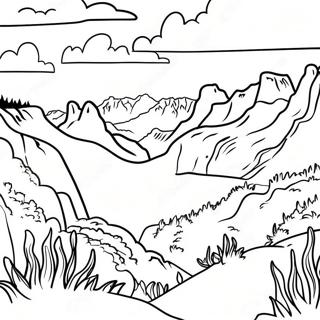 Beautiful Black Hills Coloring Page 56524-45108