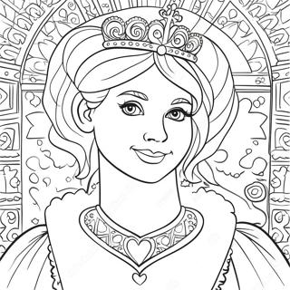 Queen Of Hearts Coloring Pages