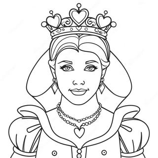 Queen Of Hearts Coloring Page 56533-45110