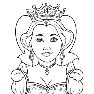 Queen Of Hearts Coloring Page 56533-45111