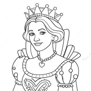 Queen Of Hearts Coloring Page 56533-45112