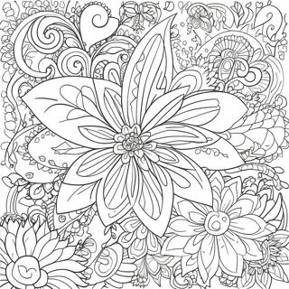 Fine Line Floral Patterns Coloring Page 56553-45126