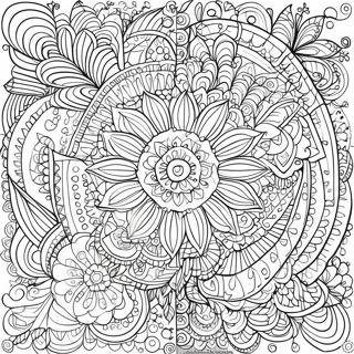 Intricate Fine Line Mandala Coloring Page 56554-45129