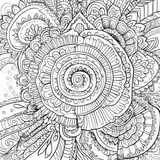 Intricate Fine Line Mandala Coloring Page 56554-45132