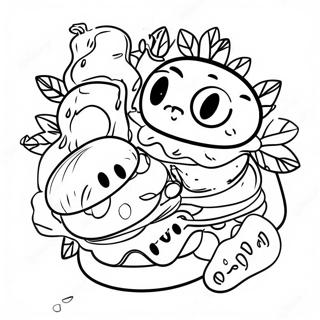 Food With Eyes Coloring Page 56563-45134